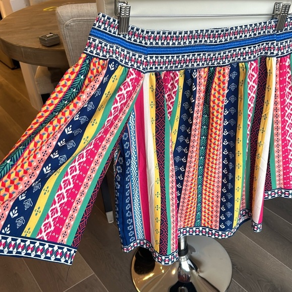 Flying Tomato Multicolour Boho Striped Smocked Off The Shoulders Top - Picture 3 of 14